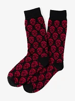 Marvel Spider-Man Dot Red and Black Sock