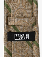 Marvel Groot Tan Striped Men's Tie