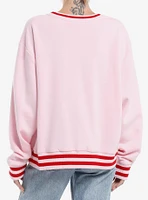 Strawberry Shortcake Varsity Girls Oversized Sweatshirt