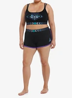 Moon Phase Moth Cami & Shorts Girls Lounge Set Plus