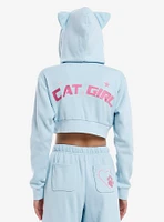 Sweet Society Kawaii Cat Girls Crop Hoodie