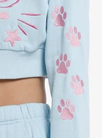 Sweet Society Kawaii Cat Girls Crop Hoodie