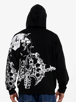 Social Collision Skull With Horns Hoodie