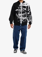 Social Collision Skull With Horns Hoodie