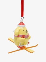 Sanrio Pompompurin Skiing Holiday Ornament