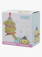 Sanrio Pompompurin Skiing Holiday Ornament