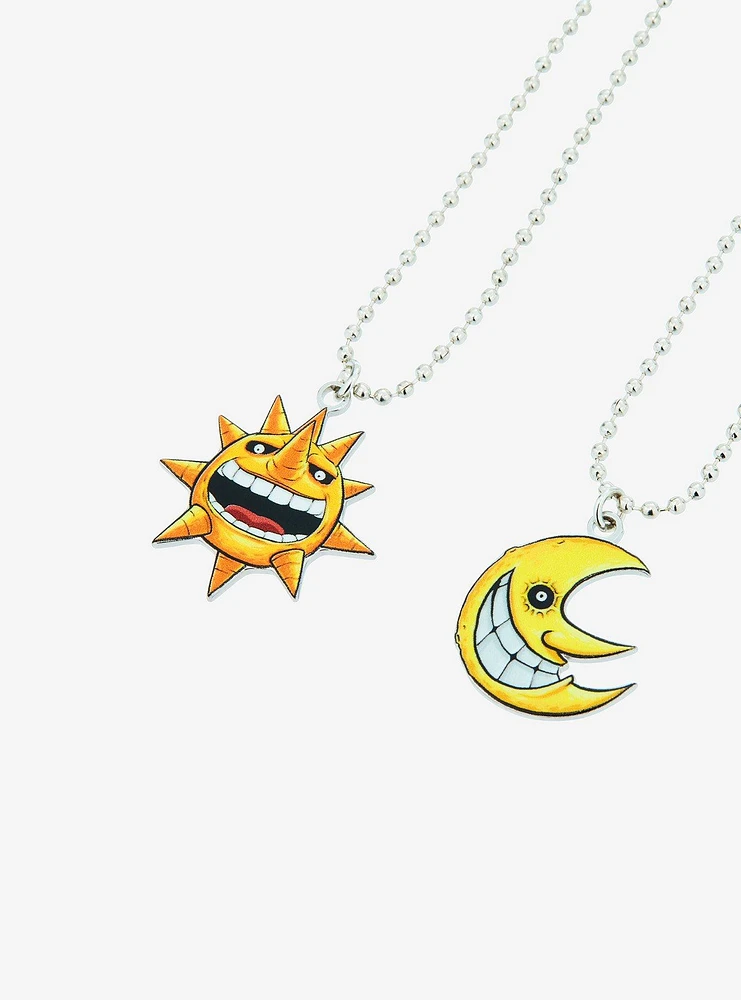 Soul Eater Sun & Moon Best Friend Necklace Set