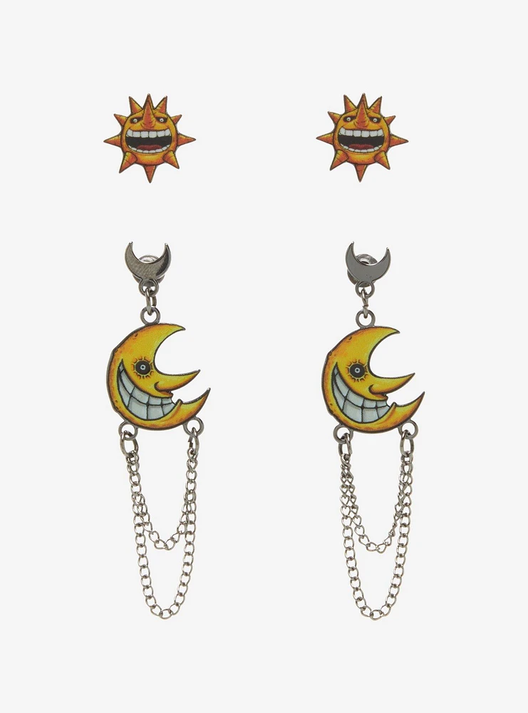 Soul Eater Sun & Moon Earring Set