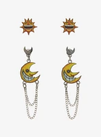 Soul Eater Sun & Moon Earring Set