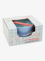 Sanrio Cinnamoroll Bubble Blue Ramen Bowl with Chopsticks