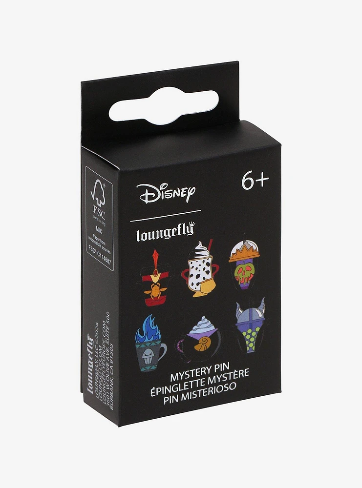 Loungefly Disney Villains Drink Blind Box Enamel Pin