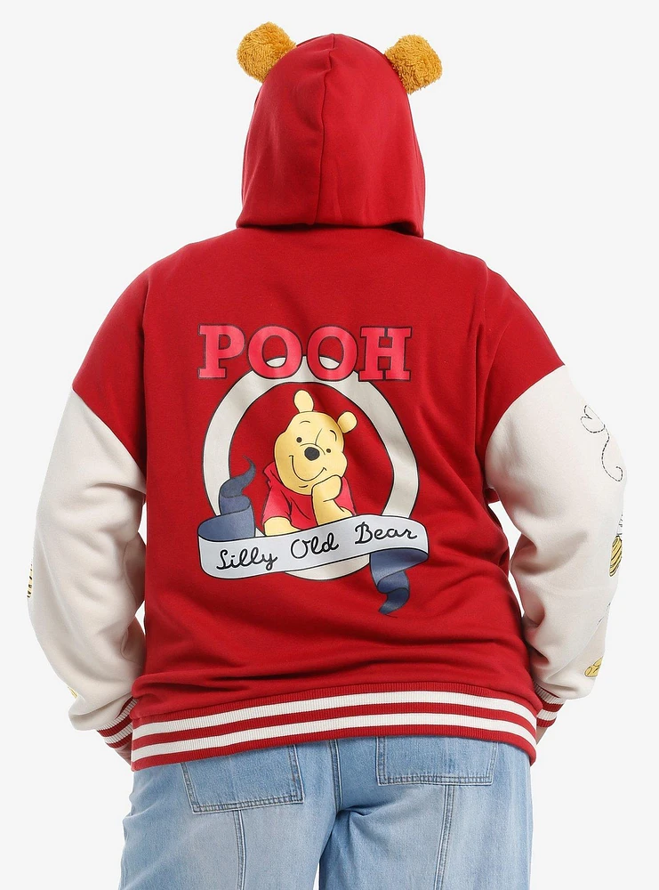 Disney Winnie The Pooh Girls Varsity Jacket Plus