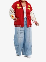 Disney Winnie The Pooh Girls Varsity Jacket Plus