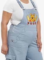 Disney Winnie The Pooh Embroidered Cargo Girls Overalls Plus