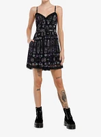 Cosmic Aura Stained Glass Mesh Dress