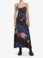 Thorn & Fable Patchwork Stripe Maxi Dress