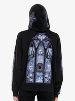 Cosmic Aura Mystical Stained Glass Girls Hoodie