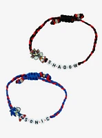 Sonic The Hedgehog Sonic & Shadow Cord Best Friend Bracelet Set