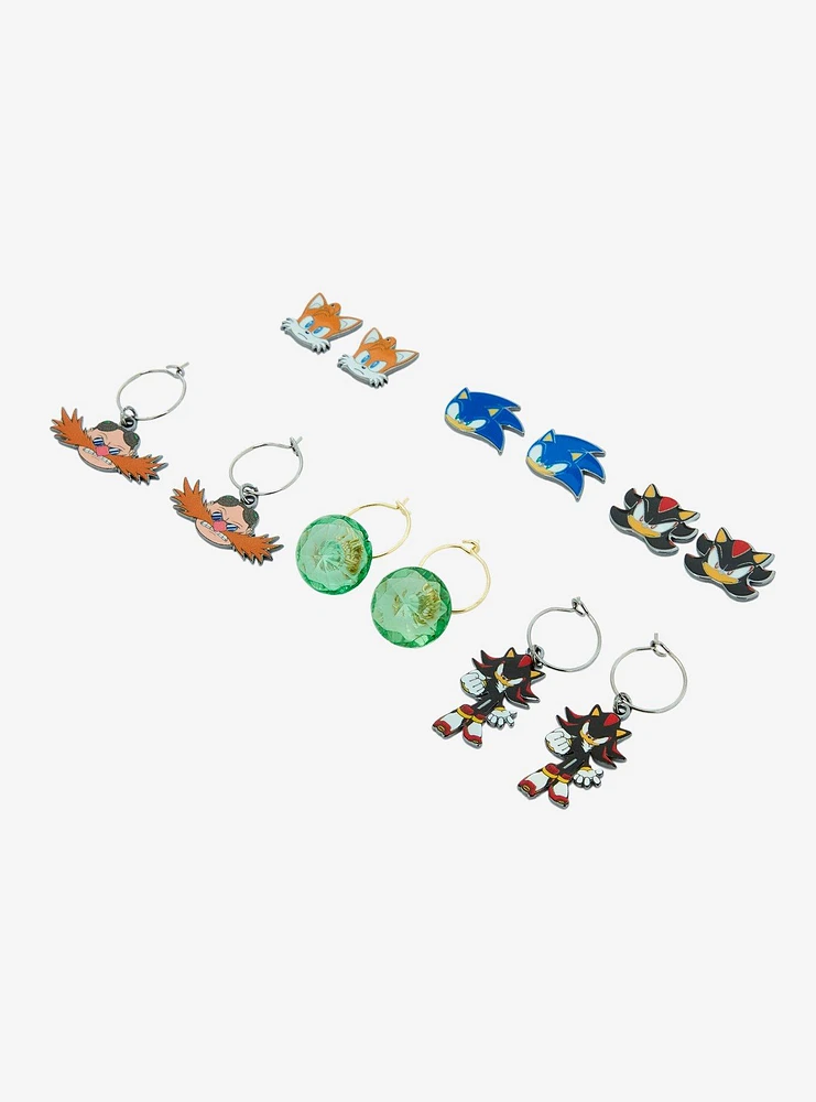 Sonic The Hedgehog Characters Earring Set