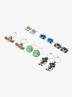 Sonic The Hedgehog Characters Earring Set