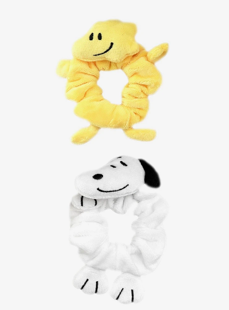 Peanuts Snoopy & Woodstock Figural Scrunchie Set