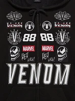 Marvel Venom Moto Patch Zippered Hoodie - BoxLunch Exclusive