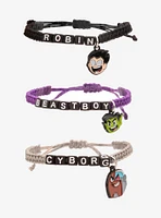 Teen Titans Go! Cord Bracelet Set