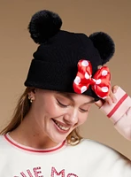 Disney Minnie Mouse Pom Pom Ears Beanie - BoxLunch Exclusive