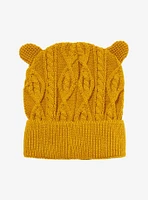 Disney Winnie the Pooh Cable Knit Pooh Bear Ears Beanie - BoxLunch Exclusive