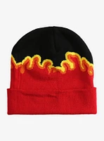 Disney Pixar Cars Lightning McQueen Flame Beanie — BoxLunch Exclusive