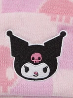 Sanrio Kuromi Skull Checkered Beanie