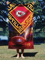 NFL Chiefs SB58 Arrival Participant Printed Beach Towel