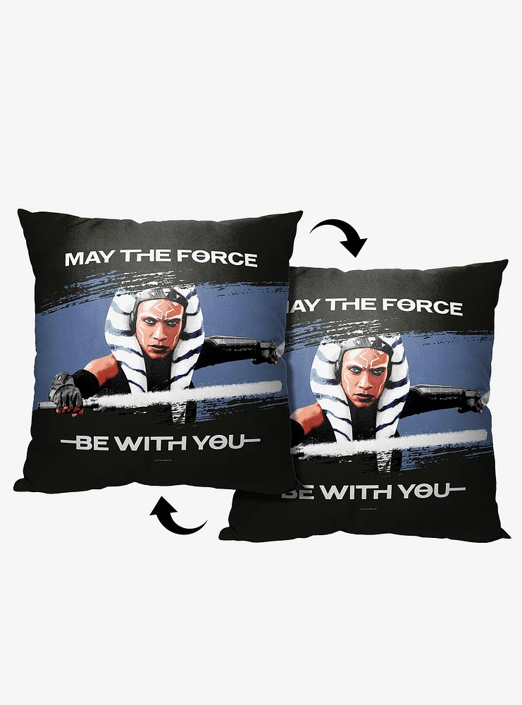 Star Wars Ahsoka May the Force Printed Throw Pillow