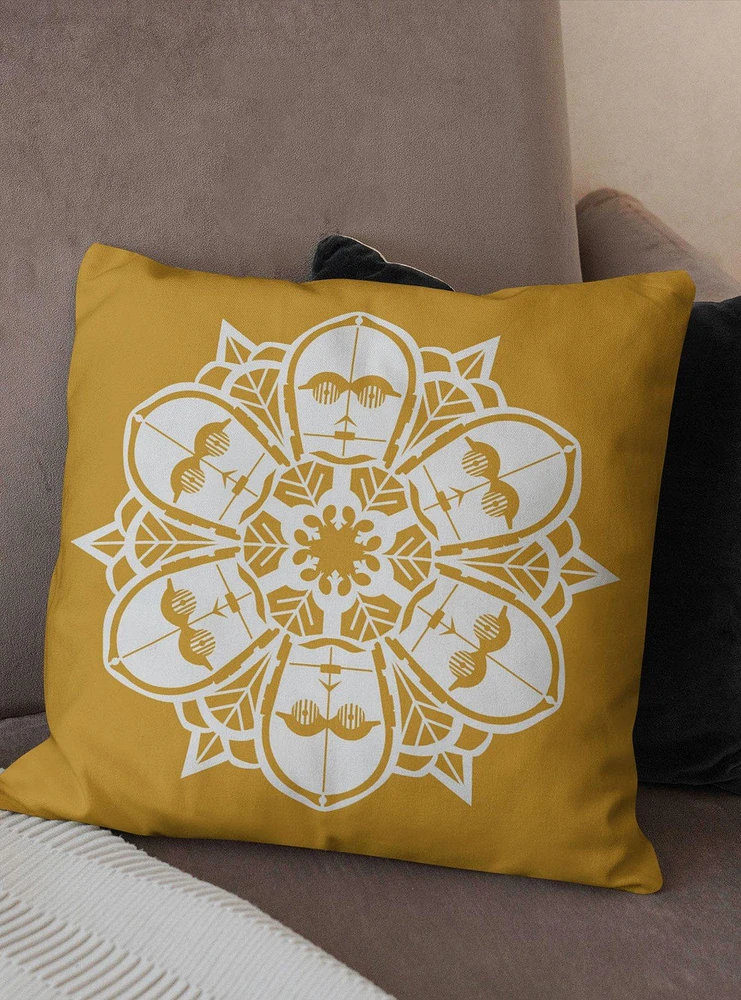 Star Wars Classic C3P-Snow Printed Throw Pillow