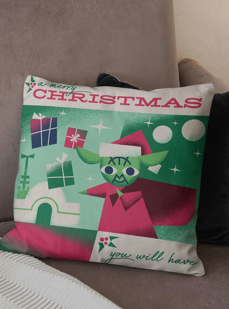 Star Wars Classic Merry Christmas You Will Have Printed Throw Pillow