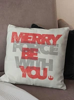 Star Wars Classic Merry Force with You Printed Throw Pillow