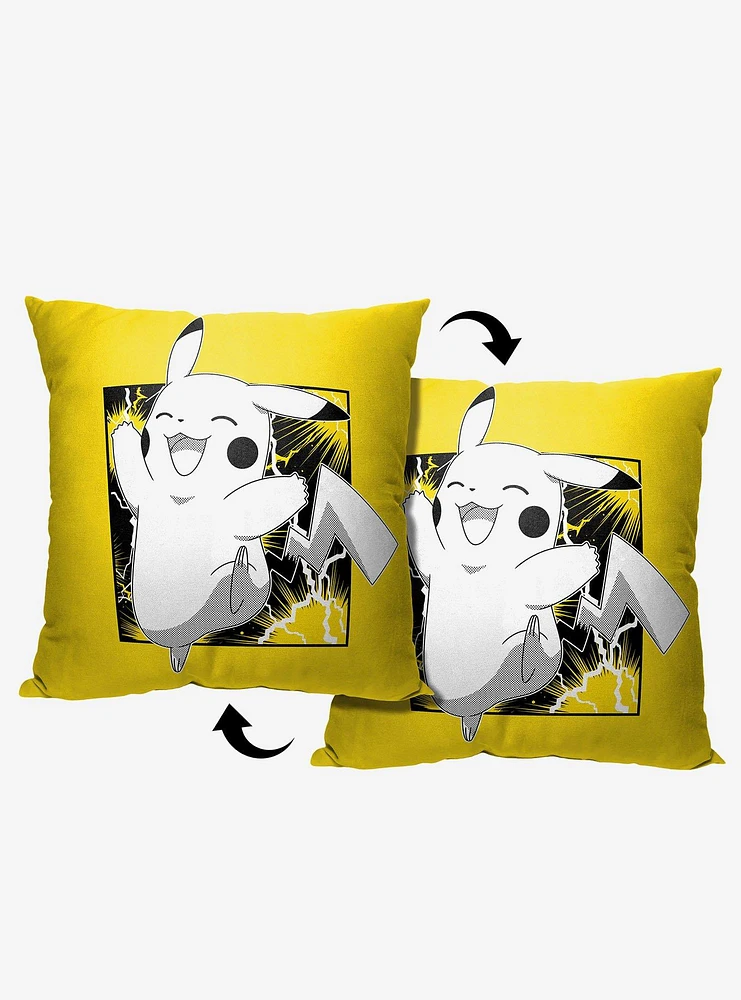 Pokémon Horray Pikachu Printed Throw Pillow