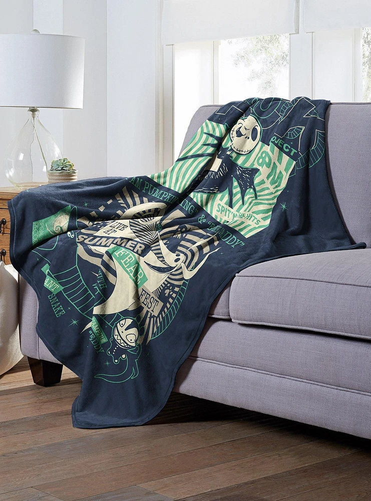 Disney Nightmare Before Christmas Jack Zero Silk Touch Blanket