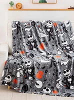 Disney Nightmare Before Christmas Best Friends Silk Touch Blanket