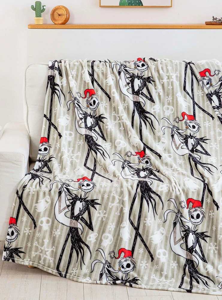 Disney Nightmare Before Christmas Ghostly Holiday Silk Touch Blanket