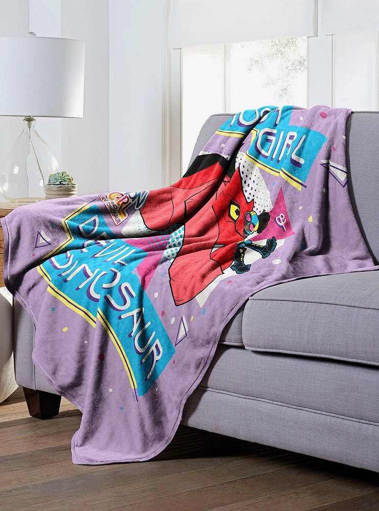 Marvel Moon Girl My Dinosaur and Me Silk Touch Blanket