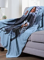 Star Wars Ahsoka Twin Saber Brushstroke Silk Touch Blanket