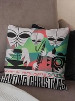 Star Wars Classic Cantina Christmas Printed Throw Pillow