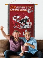 NFL Chiefs Commemorative Series Champs Tapestry Throw