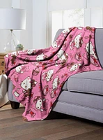 Hello Kitty Love You Much Silk Touch Blanket