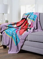 Marvel Moon Girl My Dinosaur and Me Silk Touch Blanket