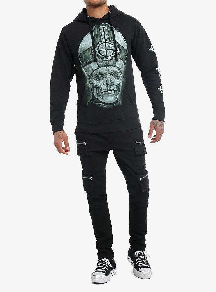 Ghost Papa Emeritus Glow The Dark Hoodie