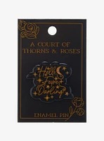 A Court of Thorns and Roses Hello, Feyre Darling Glitter Enamel Pin — BoxLunch Exclusive