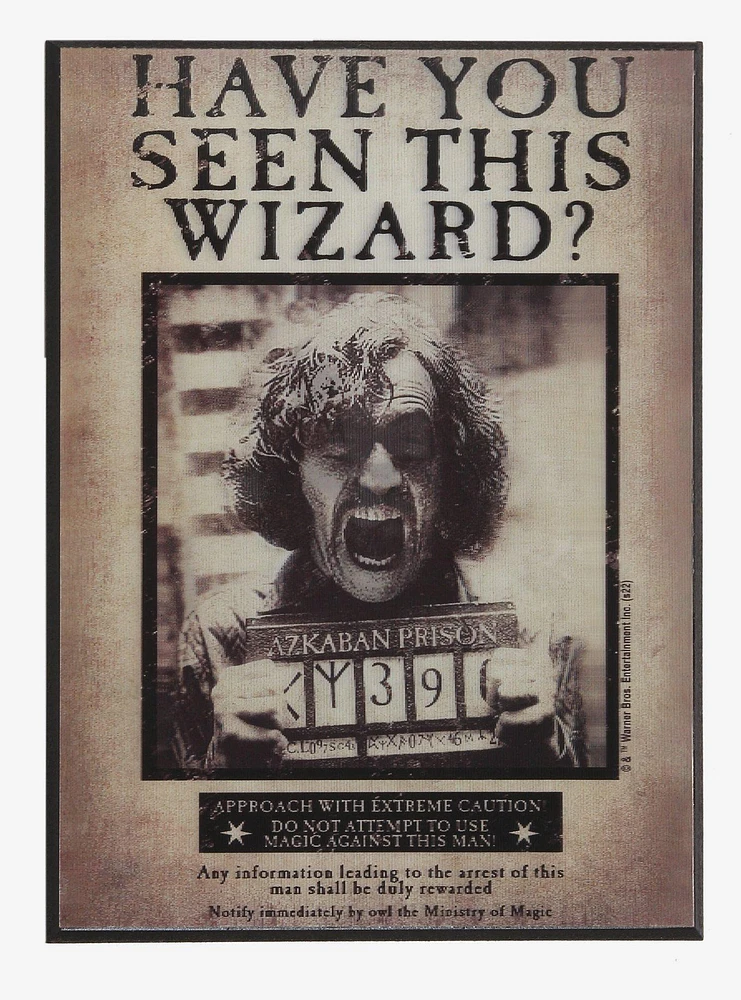 Harry Potter Sirius Black Azkaban Lenticular Wall Art