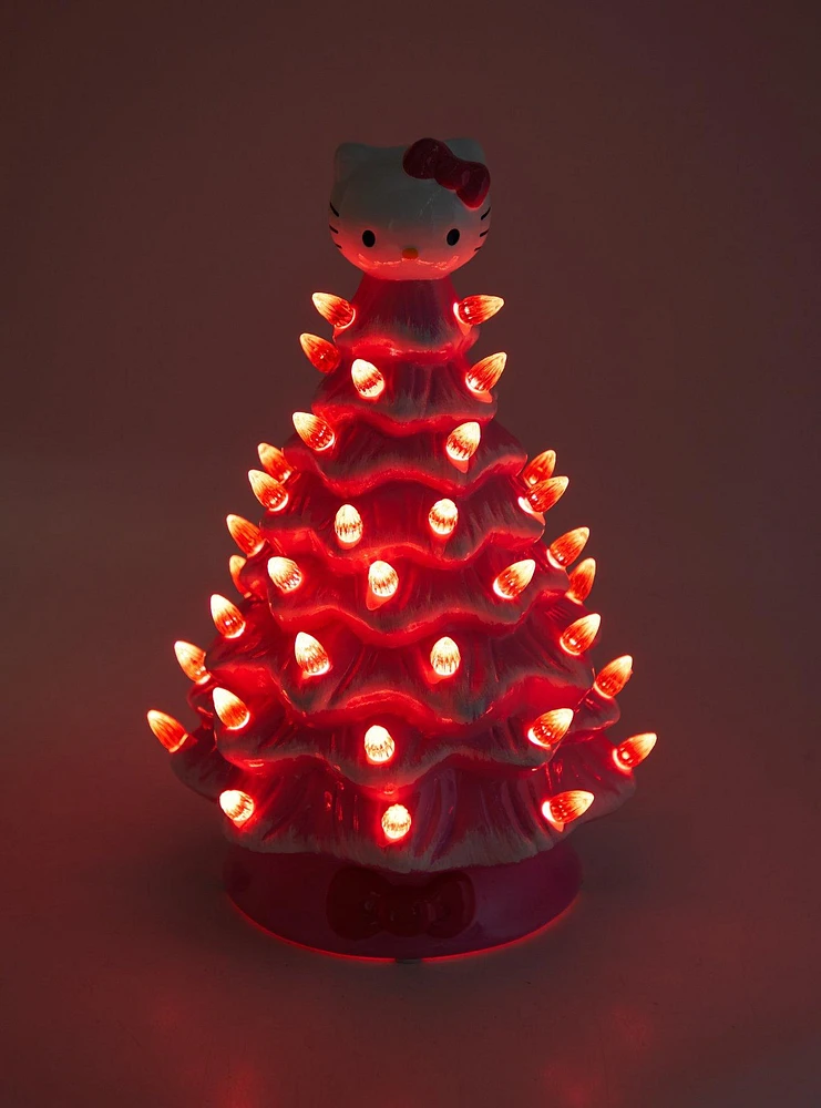 Hello Kitty Pink Light-Up Ceramic Tree